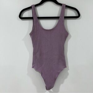 Wilfred Mauve Ribbed Bodysuit